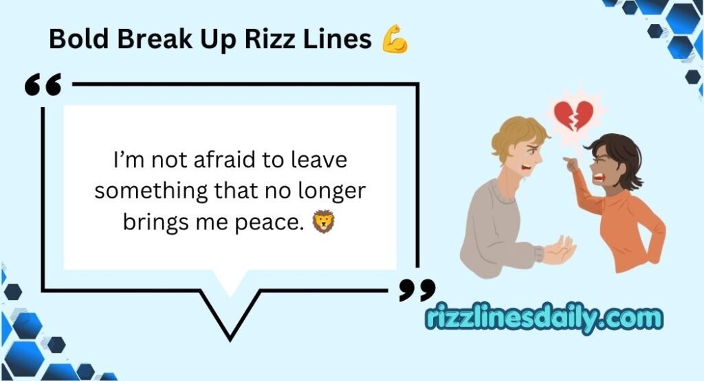 Break Up Rizz Lines