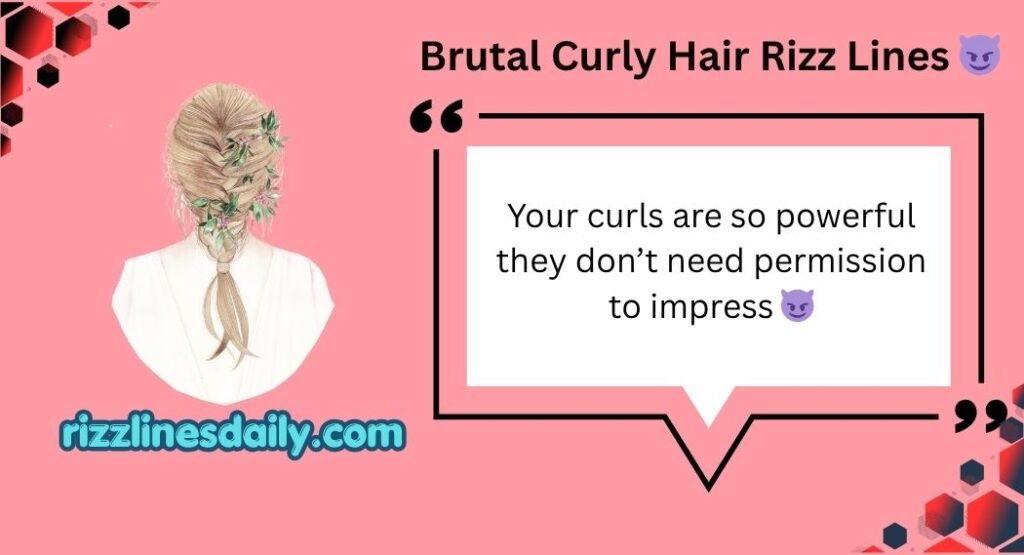 Curly Hair Rizz Lines