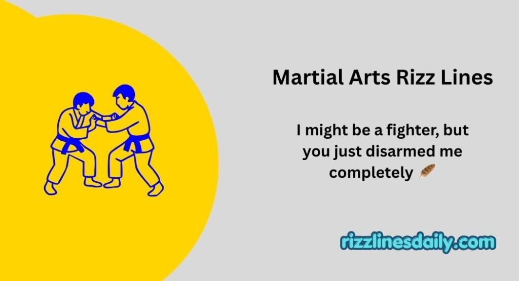 Martial Arts Rizz Lines