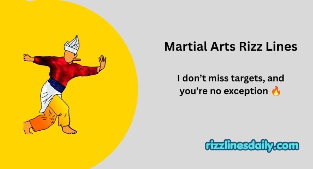 Martial Arts Rizz Lines