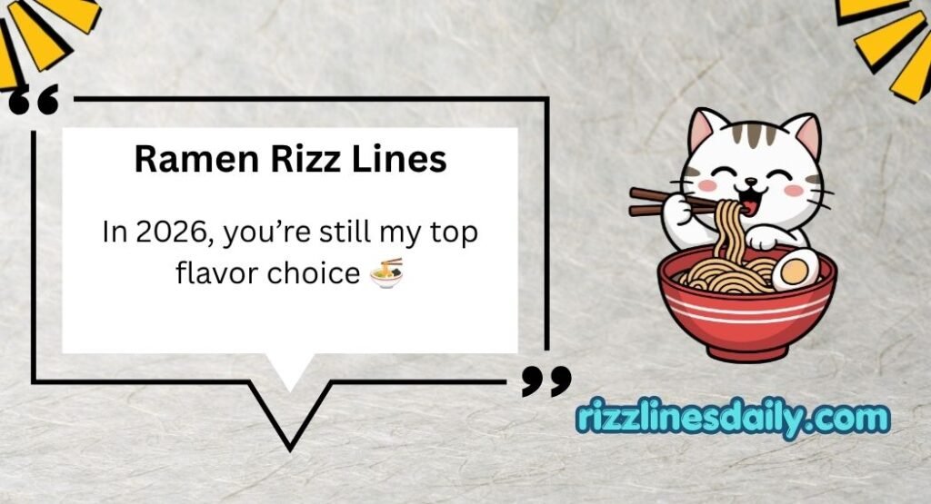 Ramen Rizz Lines