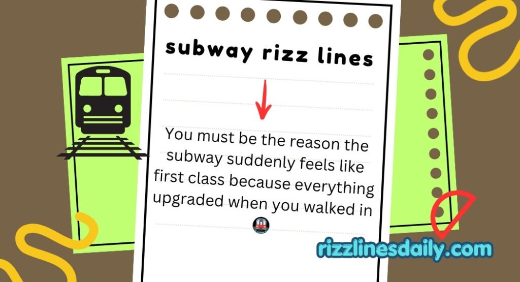 subway rizz lines